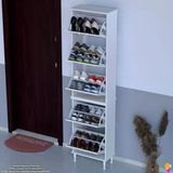 Modilayn Varbi Umay' 2 Li Kapı Önü 52X205x 26 Cm’ Lik 5 Düşer Kapak 10 Göz Bölme Ayakkabılık