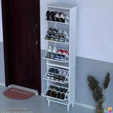 Modilayn Varbi Umay' 2 Li Kapı Önü 52X205x26 Cm’ Lik 5 Düşer Kapak 10 Göz Bölme Ayakkabılık