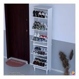 Modilayn Varbi Umay' 2 Li Kapı Önü 52x205x26 Cm’ Lik 5 Düşer Kapak 10 Göz Bölmeli Ayakkabılık