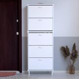 Modilayn Varbi Umay' 2 Li Kapı Önü 72 X193x 25, 5 Cm’ Lik 5 Düşer Kapak 10 Göz Raflı Ayakkabılık