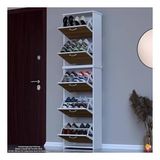 Modilayn Verve Antre 52X194x26 Cm Lik 5 Düşer Kapak 10 Göz Bölmeli Ayakkabılık
