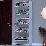 Modilayn Verve Antre 72 X194x 26 Cm’ Lik 5 Düşer Kapak 10 Göz Bölmeli Ayakkabılık