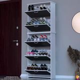 Modilayn Verve Antre 72X194x26 Cm’ Lik 5 Düşer Kapak 10 Göz Bölmeli Ayakkabılık