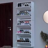 Modilayn Verve Asma Antre 72 X194x26 Cm’ Lik 5 Düşer Kapak 10 Göz Bölmeli Ayakkabılık