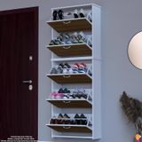 Modilayn Verve Asma Antre 72X194x26 Cm’lik 3 Düşer Kapak 10 Göz Bölmeli Ayakkabılık
