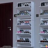 Modilayn Verve Asma Kapı Önü 72X194x26 Cm’lik 5 Düşer Kapak 10 Göz Bölmeli Ayakkabılık