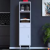 Modilayn Vio Fırın Dolabı (50X163,4X32.5 Cm) Çekmeceli Kapaklı Mini/Midi Mikrodalga Mutfak Dolabı