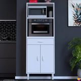 Modilayn Vio Fırın Dolabı (70X163,4X32.5 Cm) Çekmeceli Kapaklı Mini/Midi Mikrodalga Mutfak Dolabı