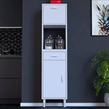 Modilayn Vio Mutfak Dolabı 1 Kapak, 1 Raf, 1 Çekmece Alt, 1 Kapak, 1 Boş Göz Üst Modül (40 Cm Genişlik) Beyaz