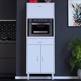 Modilayn Vio Mutfak Dolabı 2 Kapak, 1 Raf, 1 Çekmece Alt, 1 Kapak, 1 Boş Göz Üst Modül (65 Cm Genişlik) Beyaz
