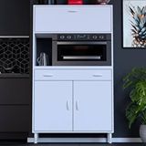 Modilayn Vio Mutfak Dolabı 2 Kapak, 1 Raf, 1 Çekmece Alt, 1 Kapak, 1 Boş Göz Üst Modül (95 Cm Genişlik) Beyaz