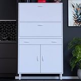 Modilayn Vio Mutfak Dolabı 2 Kapak, 1 Raf, 1 Çekmece Alt, 2 Kapak Üst Modül (95 Cm Genişlik) Beyaz