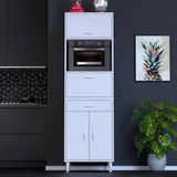 Modilayn Viya: 60X194.6x56 Cm Fırın, Ekmeklik Ve Kiler Dolabı 1 Çekmece, 4 Kapaklı Mutfağınıza Özel