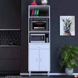 Modilayn Viya 60X194,6X56 Cm 1 Çekmece Ve 2 Kapaklı Mutfağınıza Yepyeni Fırın Ve Mikrodalga Dolabı