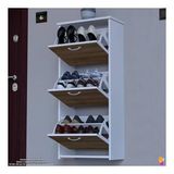 Modilayn West Asma Kapı Önü 52X 116 X26 Cm’lik 3 Düşer Kapak 6 Göz Bölmeli Ayakkabılık