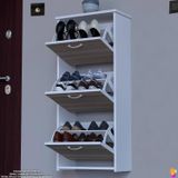 Modilayn West Asma Kapı Önü 52X116x 26 Cm’lik 3 Düşer Kapak 6 Göz Bölmeli Ayakkabılık