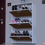 Modilayn West Asma Kapı Önü 72X116x26 Cm’lik 3 Düşer Kapak 6 Göz Bölmeli Ayakkabılık