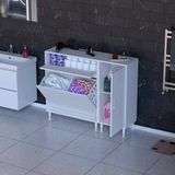 Modilayn Yenice 115X97x32,5 Cm 3 Raflı Ve 2 Sepetli Dolap İle Çamaşırlarınız Artık Daha Düzenli.