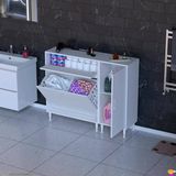 Modilayn Yenice 130X97x32, 5 Cm 3 Raflı Ve 2 Sepetli Dolap İle Çamaşırlarınız Artık Daha Düzenli