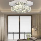 Modina Tek Katlı Krom 3 Renkli 20 Watt Ledli 3 Renkli Kristalli Taşlı Modern Tasarım Led Kristal Salon Avize