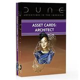 Modiphius Dune: Varlık Kartları - Mimar Genişletme Destesi - İmparatorluk İçinde Dune Adventures in The Imperium, 56 Kart RPG Genişletme, Aksesuar Paketi, Her Kart Bir Bireysel Varlık Ayrıntısı, Rol Yapma Oyunu