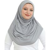 Modish Group Hazır Giyim Türban Yumuşak Başörtü Şal - Standart - Gri