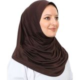 Modish Group Hazır Giyim Türban Yumuşak Başörtü Şal - Standart - Kahverengi