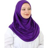 Modish Group Hazır Giyim Türban Yumuşak Başörtü Şal - Standart - Mor