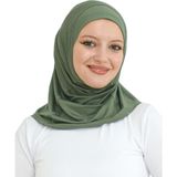 Modish Group Spor Şal Kadın Hazır Giyim Türban Viskon Eşarp Başörtüsü - Standart - Haki