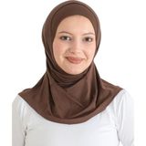 Modish Group Spor Şal Kadın Hazır Giyim Türban Viskon Eşarp Başörtüsü - Standart - Kahverengi