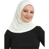 Modish Group Spor Şal Kadın Hazır Giyim Türban Viskon Eşarp Başörtüsü - Standart - Krem