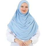 Modish Group Uzun Hazır Giyim Turban Yumuşak Eşarp Islami Giyim - Standart - Bebe Mavisi