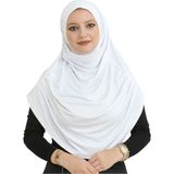 Modish Group Uzun Hazır Giyim Turban Yumuşak Eşarp Islami Giyim - Standart - Beyaz