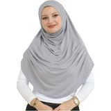 Modish Group Uzun Hazır Giyim Turban Yumuşak Eşarp Islami Giyim - Standart - Gri