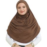 Modish Group Uzun Hazır Giyim Turban Yumuşak Eşarp Islami Giyim - Standart - Kahverengi
