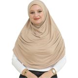 Modish Group Uzun Hazır Giyim Turban Yumuşak Eşarp Islami Giyim - Standart - Koyu Vizon