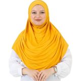 Modish Group Uzun Hazır Giyim Turban Yumuşak Eşarp Islami Giyim - Standart - Sarı