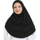 Modish Group Uzun Hazır Giyim Turban Yumuşak Eşarp Islami Giyim - Standart - Siyah