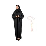Modish Group Zarif Namaz Elbisesi ve Türban Tesbih Set Tesettür Şal Müslüman Kıyafetleri Abaya
