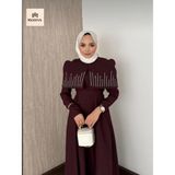 Modiva Mix New Season!! Taş Işlemeli Pelerin Detaylı Tesettür Abiye Elbise - 36 - Bordo