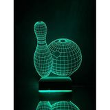 Modiwa BOWLING 3D 16 Renk Dekoratif Lamba