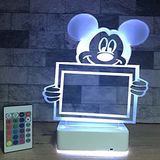 Modiwa Çocuklara Özel Mickey Mouse 16 Renk Dekoratif Lamba