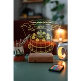 Modiwa Design 3D 16 Renk Kumandalı Dekoratif Led Doğum Günü Pastası Lamba