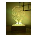 Modiwa Design All Seeing Eye Gece 3D 16 Renk Lambası