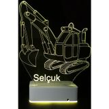 Modiwa Design Çocuklara Hediye 3D Kepçe Masaüstü 16 Renkli Dekoratif Led Lamba