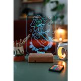 Modiwa Design Çocuklara Özel Hediye 3D Fare Ve Dünya Dekoratif Led Lamba