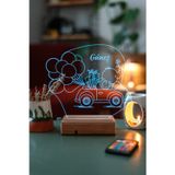 Modiwa Design Çocuklara Özel Hediye 3D Fil Ve Balonlar Kumandalı Dekoratif Led Lamba