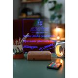 Modiwa Design Kişiye Özel 3D Öğretmenler Günü Atatürk 16 Renk Dekoratif Led Lamba