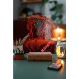 Modiwa Design Kişiye Özel 3D Tüylü At 16 Renk Dekoratif Led Lamba