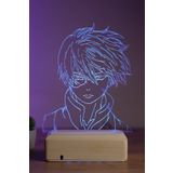 Modiwa Design My Hero Academia Shoto Todoroki 16 Renk Gece Lambası